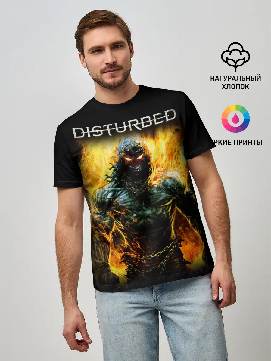Мужская базовая футболка / Disturbed