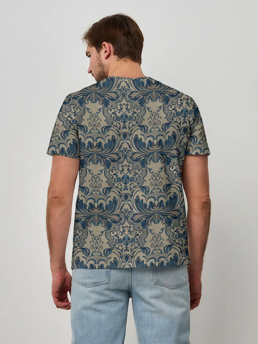 Мужская базовая футболка / Классические узоры