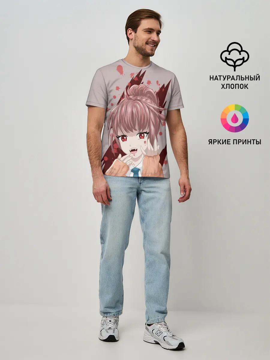 Мужская базовая футболка / Аниме-вампир