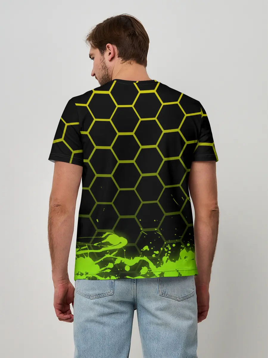 Мужская базовая футболка / Geometry Dash