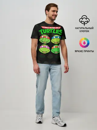 Мужская базовая футболка / Черепашки-Ниндзя
