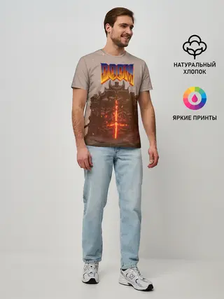 Мужская базовая футболка / DOOM | ДУМ