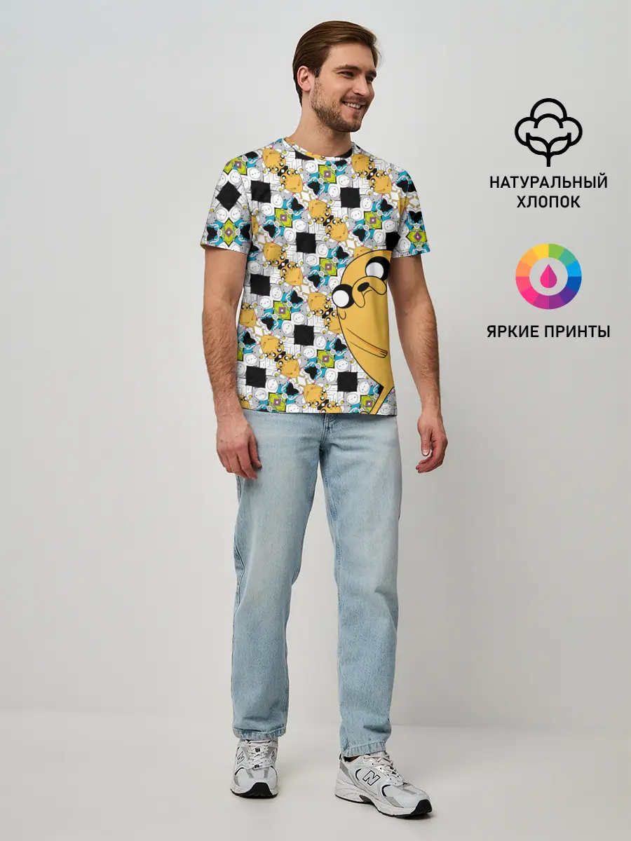 Мужская базовая футболка / Jake Adventure Time
