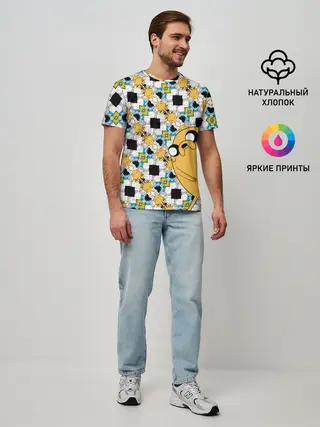 Мужская базовая футболка / Jake Adventure Time