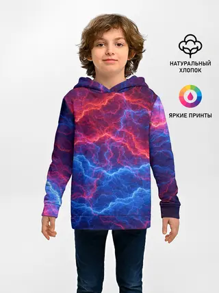 Детское худи / Молнии: Огонь и лед