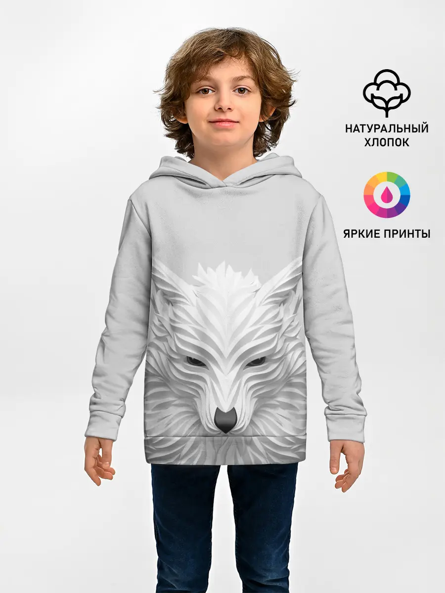 Детское худи / БЕЛЫЙ ВОЛК