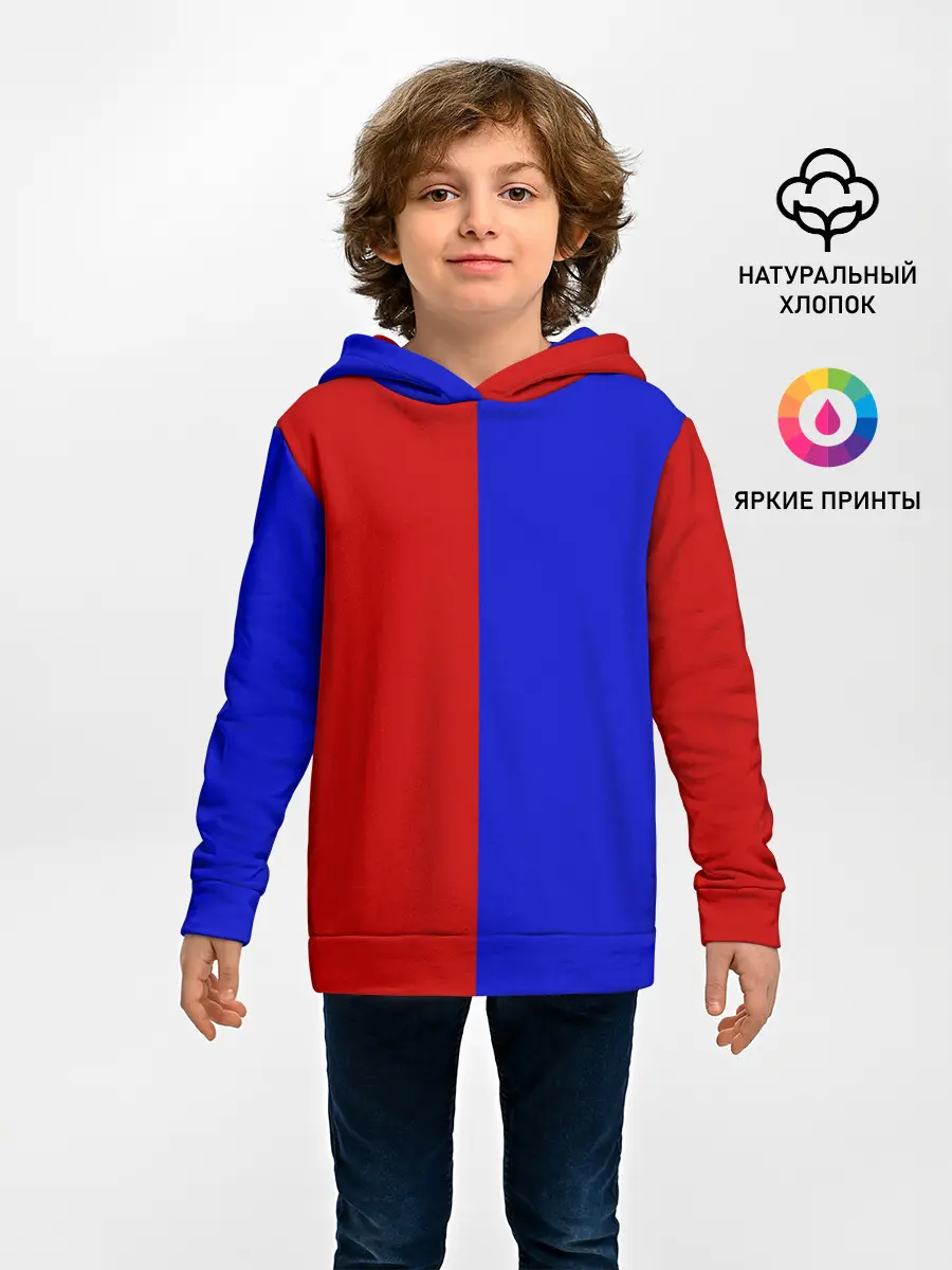 Детское худи / Красно-синий