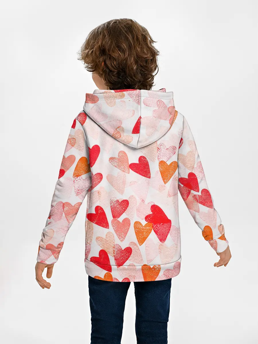 Детское худи / Ванильные сердечки