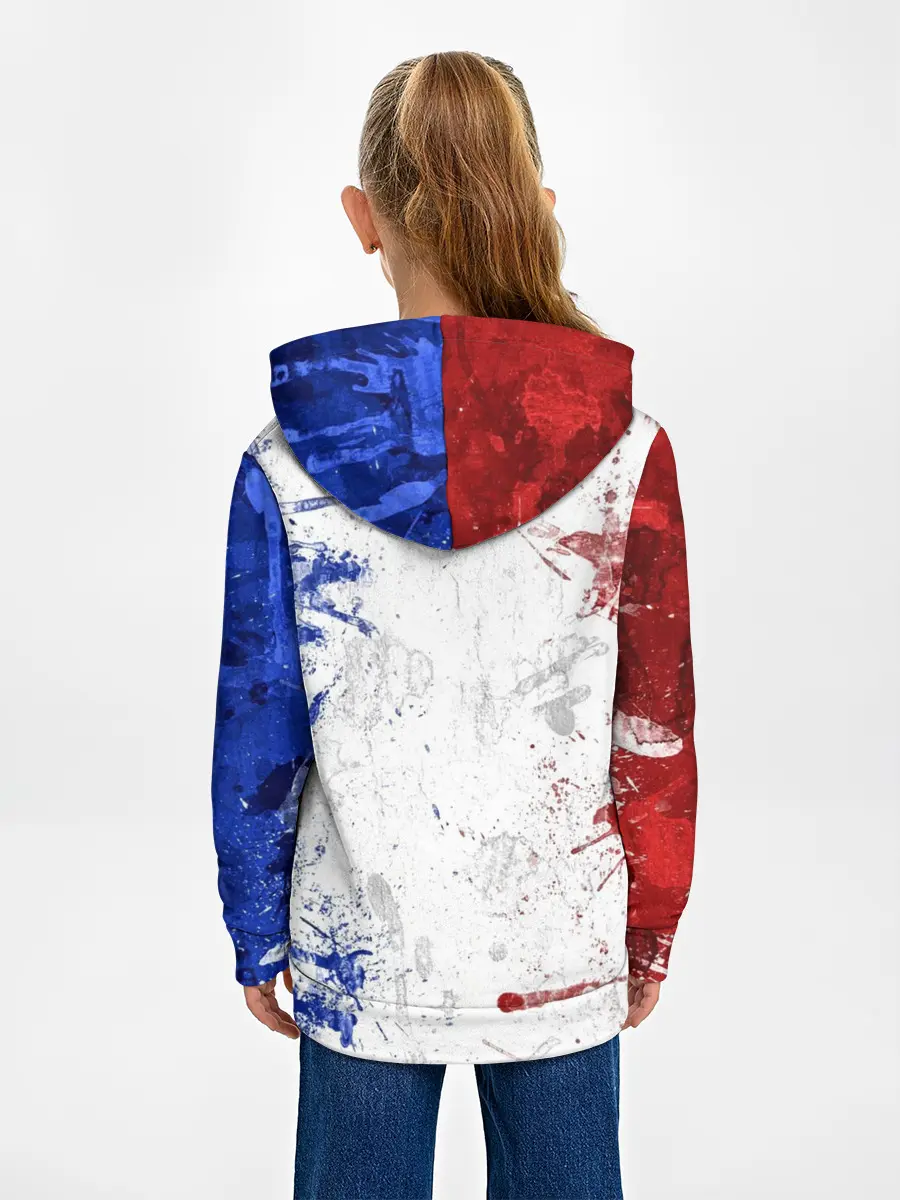 Детское худи / BLUE WHITE & RED