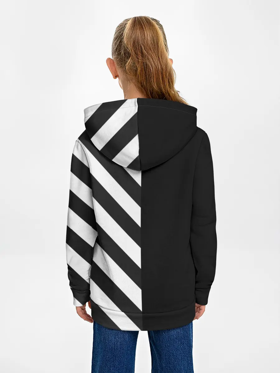 Детское худи / Черно-Белые Полосы