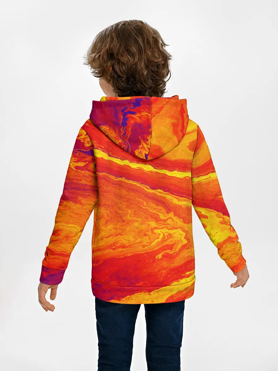 Детское худи / ПЯТНО ЮПИТЕРА | ОРАНЖЕВЫЙ ГРАНЖ