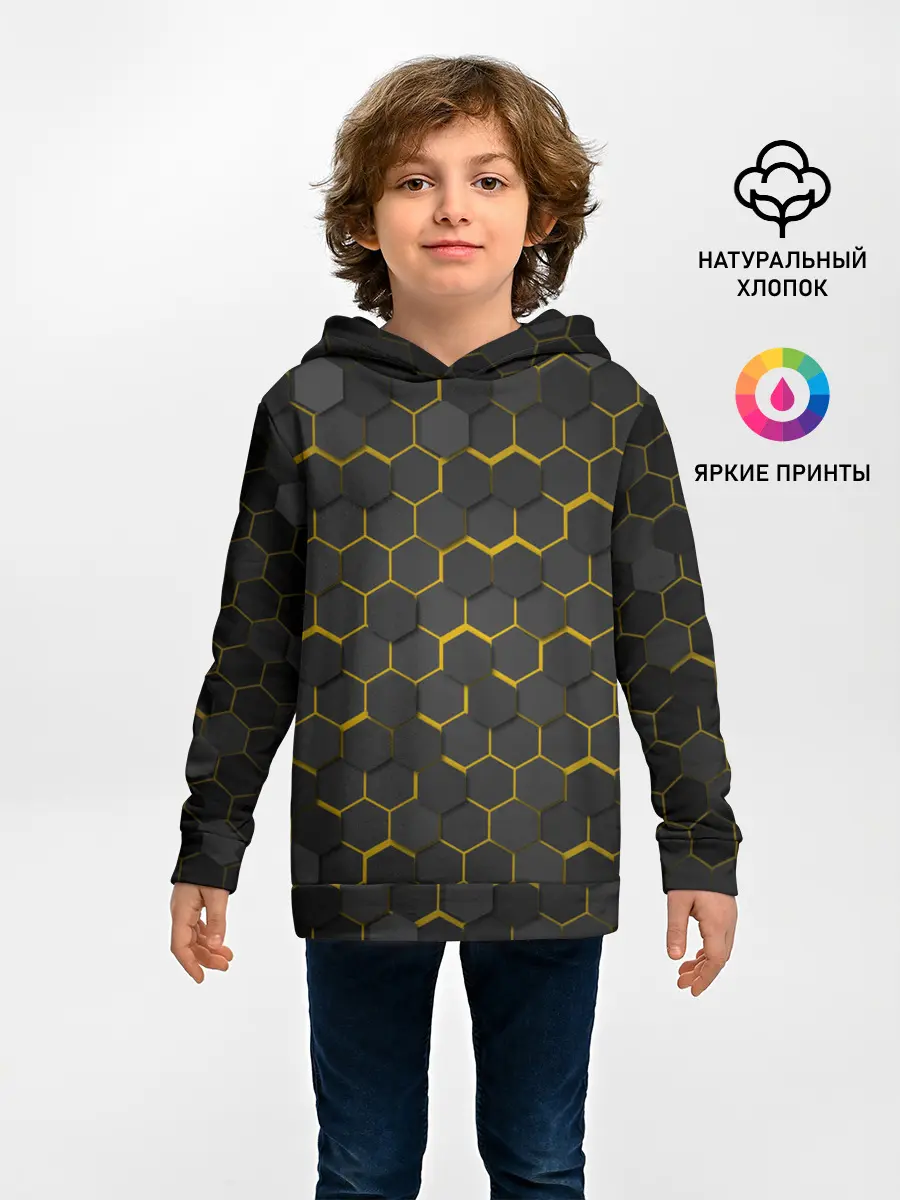 Детское худи / OCTAGON желтый