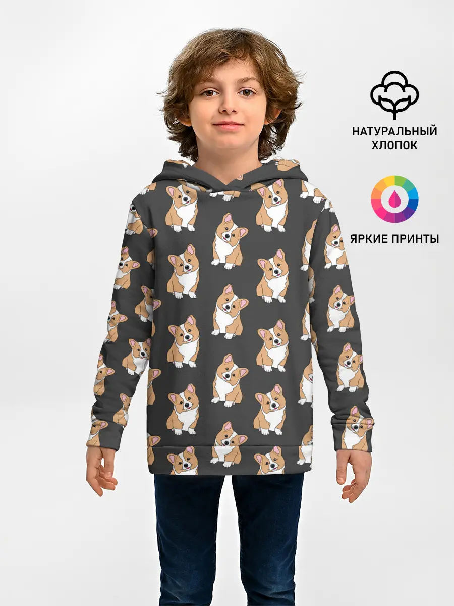 Детское худи / Корги малыши