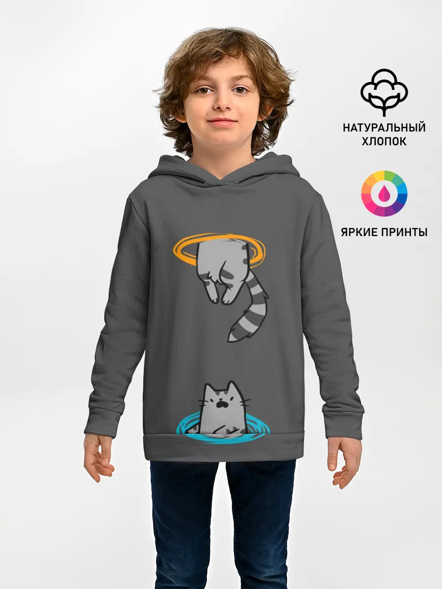 Детское худи / Кот в Портале
