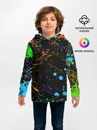 Детское худи / БРЫЗГИ КРАСОК