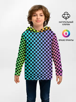 Детское худи / Checkerboard Color