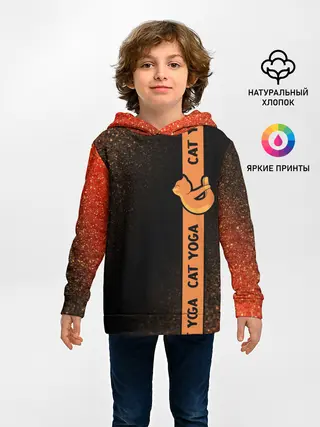 Детское худи / Йога Кошка - Шум