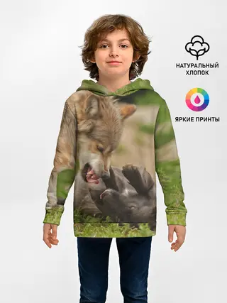 Детское худи / Волки