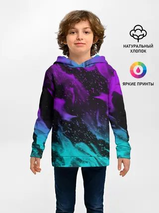 Детское худи / НЕОНОВЫЙ ОГОНЬ
