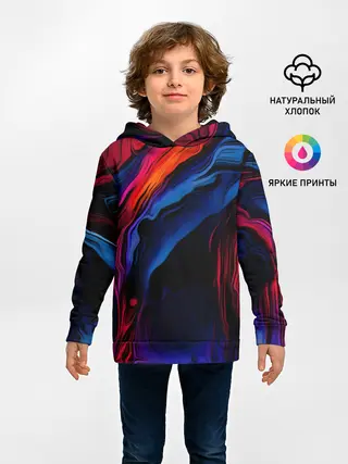 Детское худи / Красочный абстракт