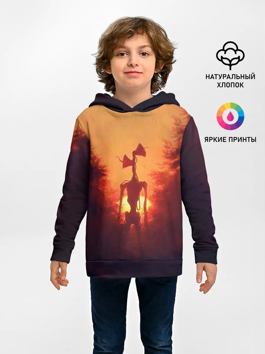 Детское худи / СИРЕНОГОЛОВЫЙ ORANGE