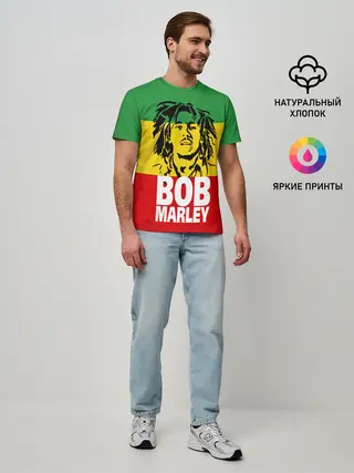 Мужская базовая футболка / Bob Marley