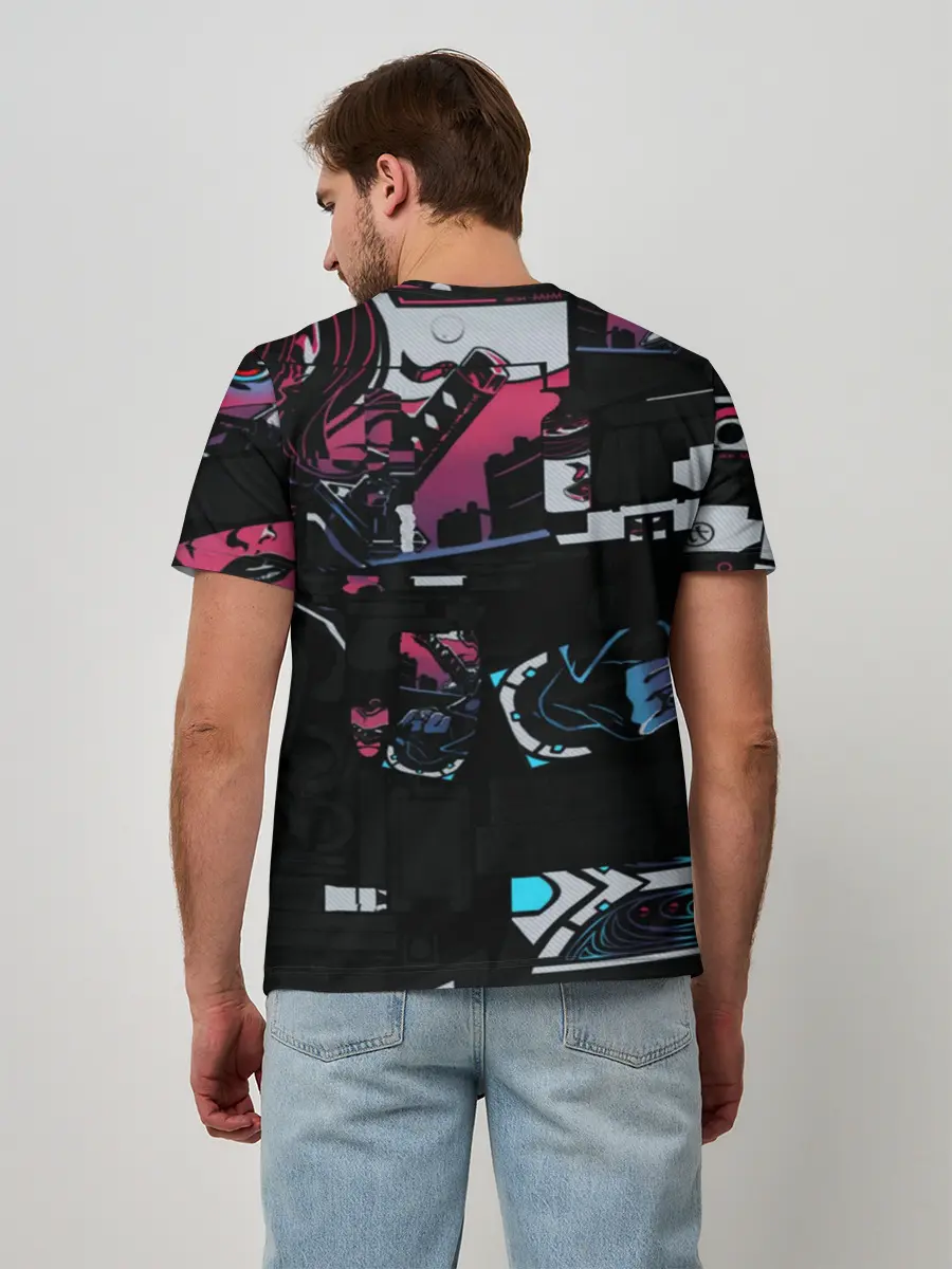 Мужская базовая футболка / Неонуар | CS:GO