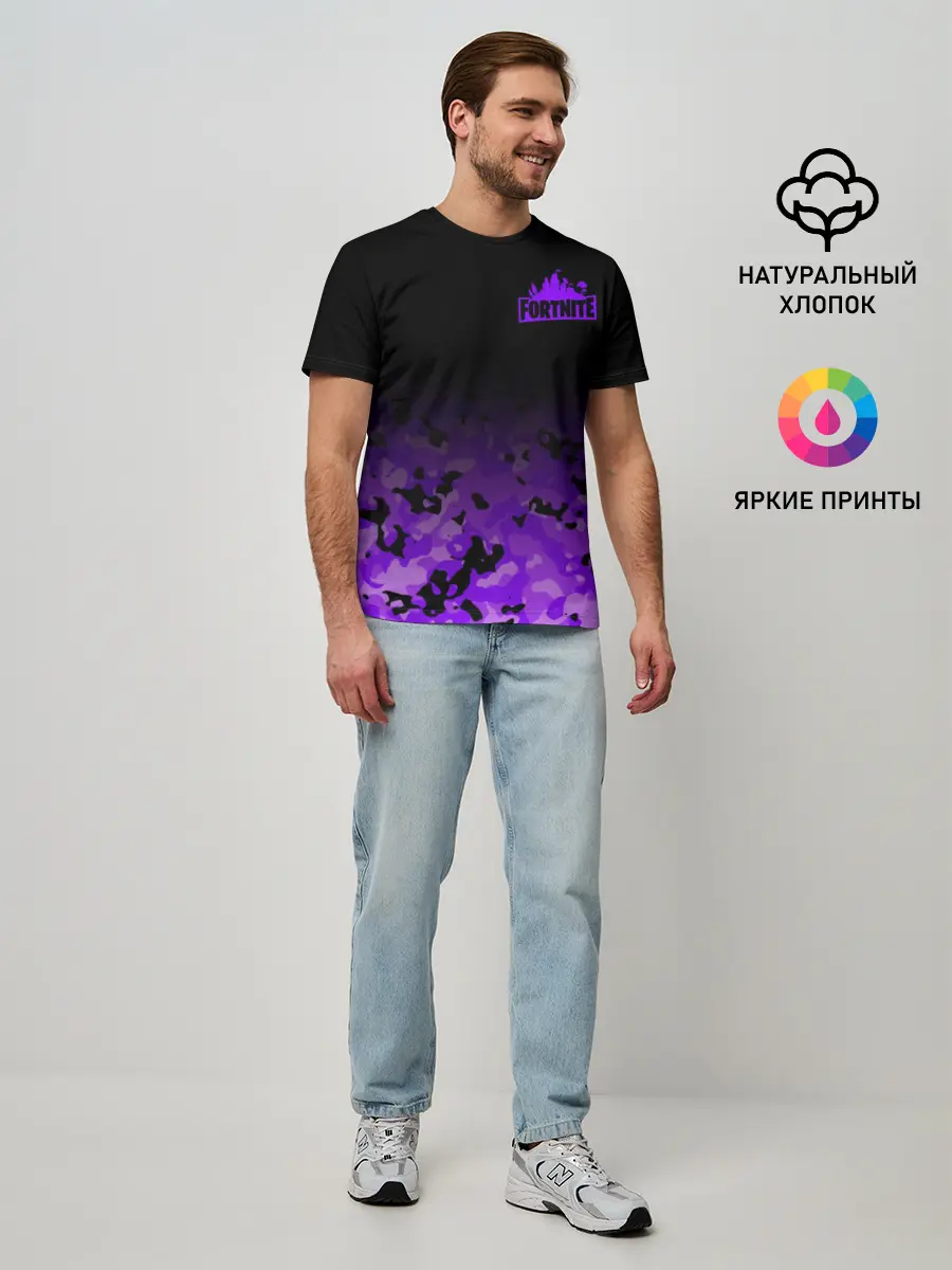 Мужская базовая футболка / Fortnite