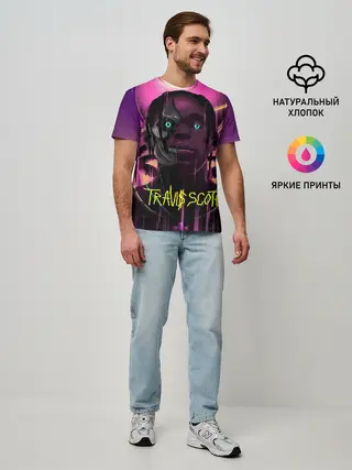 Мужская базовая футболка / TRAVIS SCOTT+FORTNITE