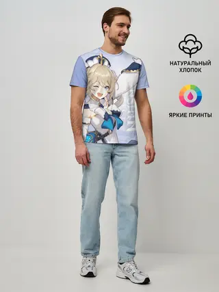 Мужская базовая футболка / GENSHIN IMPACT, БАРБАРА,