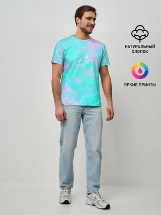 Мужская базовая футболка / sky dream|fly