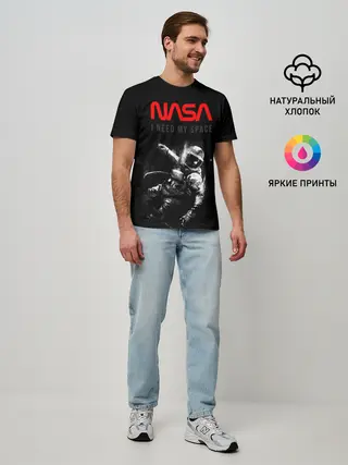 Мужская базовая футболка / Nasa