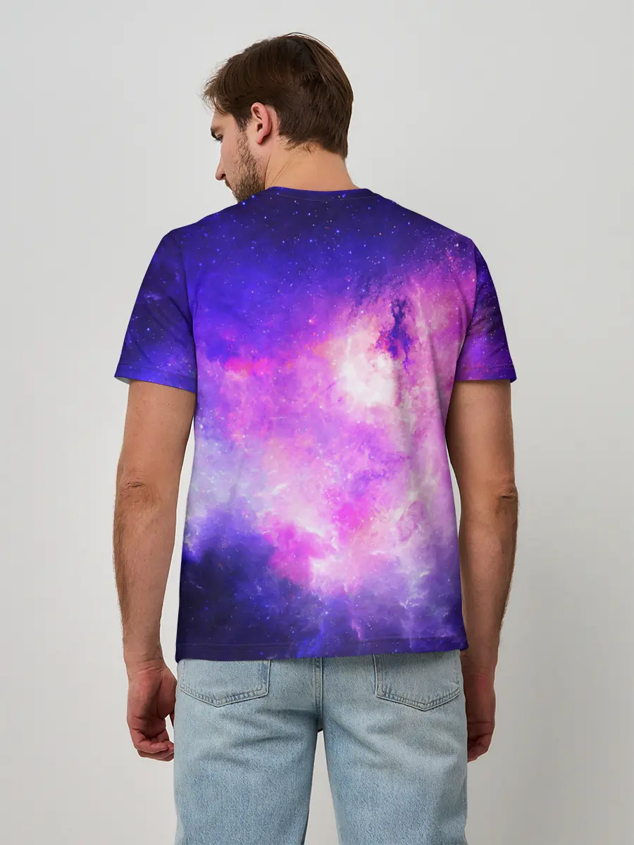 Мужская базовая футболка / КОСМИЧЕСКИЕ КРАСКИ