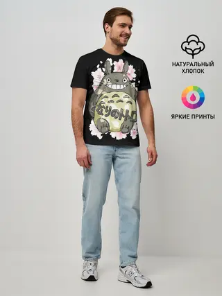 Мужская базовая футболка / My Neighbor Totoro заяц