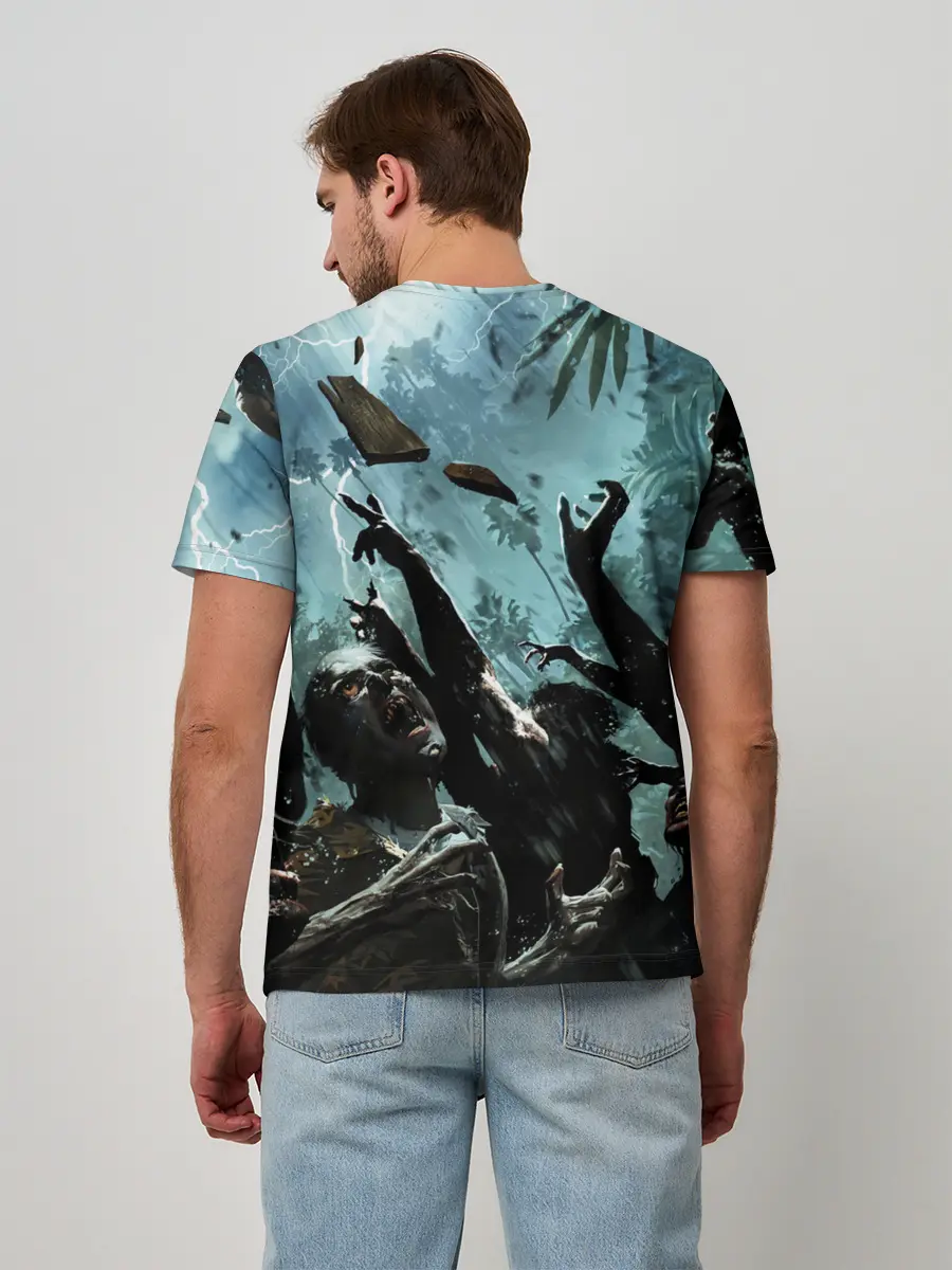 Мужская базовая футболка / Толпа зомби