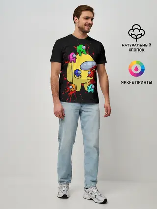 Мужская базовая футболка / Among Us | Амонг Ас