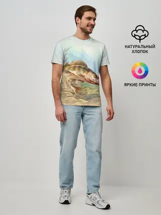 Мужская базовая футболка / Рыба
