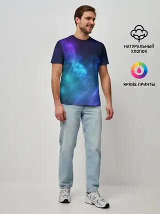 Мужская базовая футболка / Космос