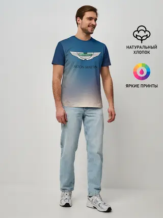 Мужская базовая футболка / aston martin