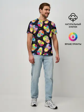 Мужская базовая футболка / Мексиканские черепа