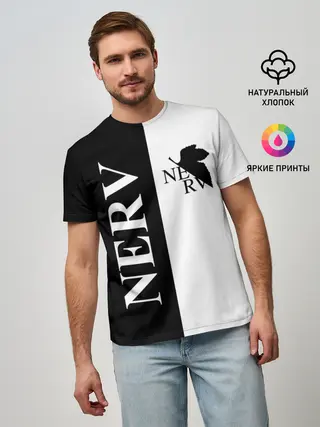 Мужская базовая футболка / Nerv black