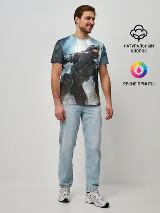 Мужская базовая футболка / Halo