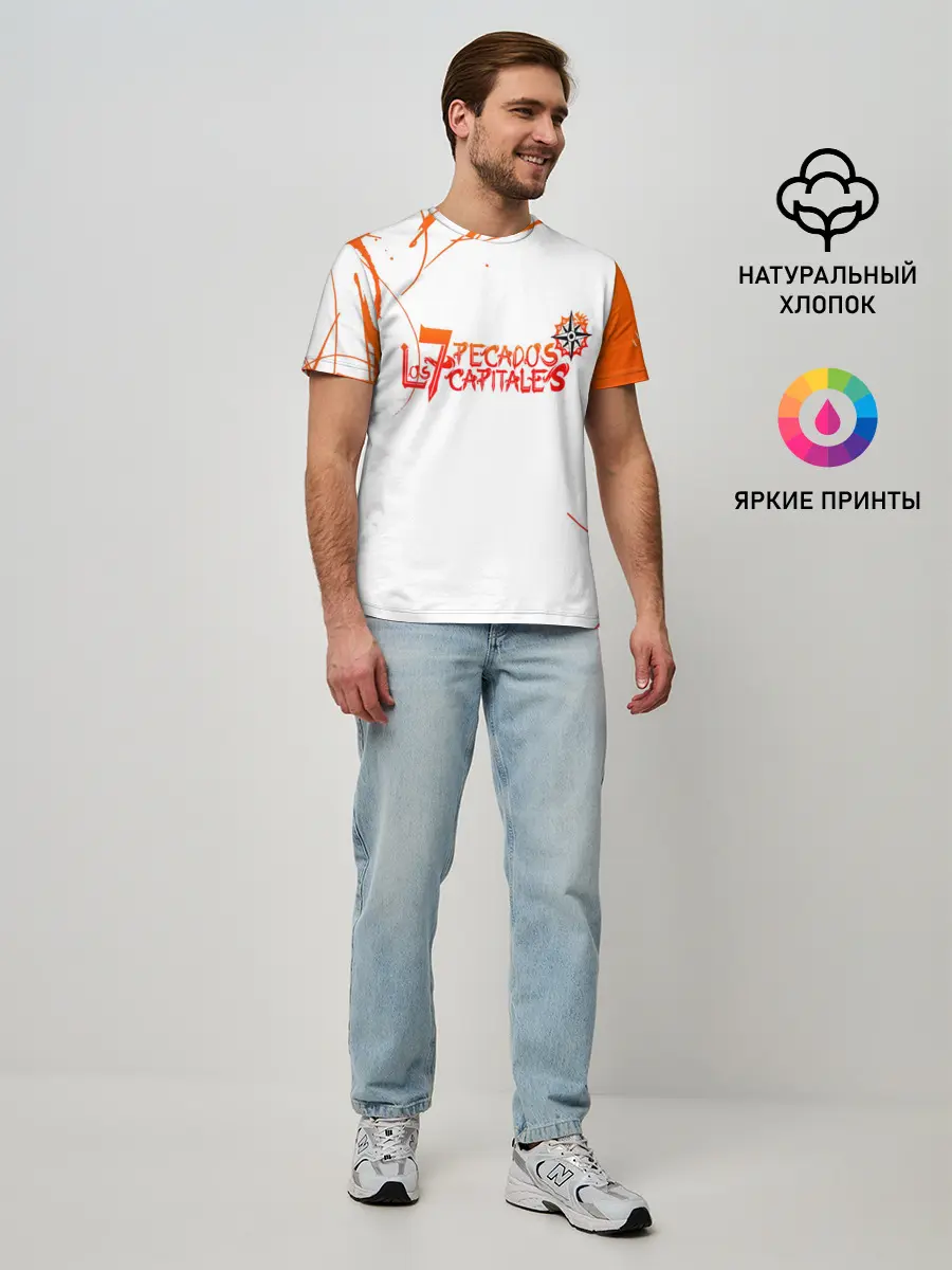 Мужская базовая футболка / Nanatsu no Taizai logo