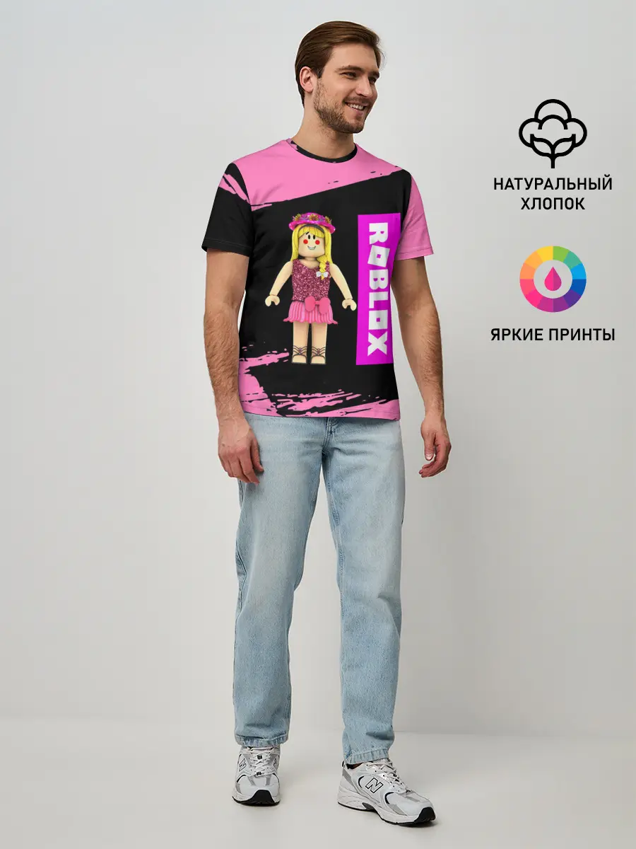 Мужская базовая футболка / BARBIE | ROBLOX | РОБЛОКС