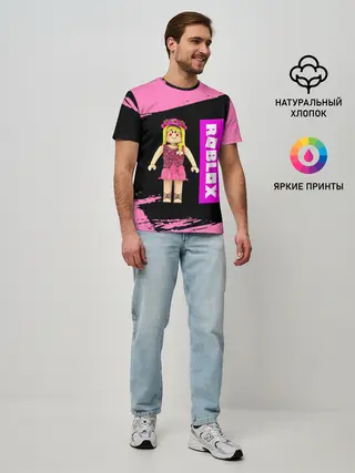 Мужская базовая футболка / BARBIE | ROBLOX | РОБЛОКС