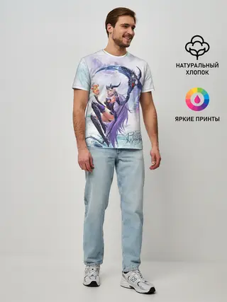 Мужская базовая футболка / Shadow class girl