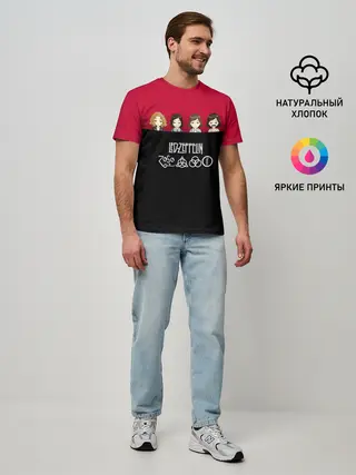 Мужская базовая футболка / Led Zeppelin