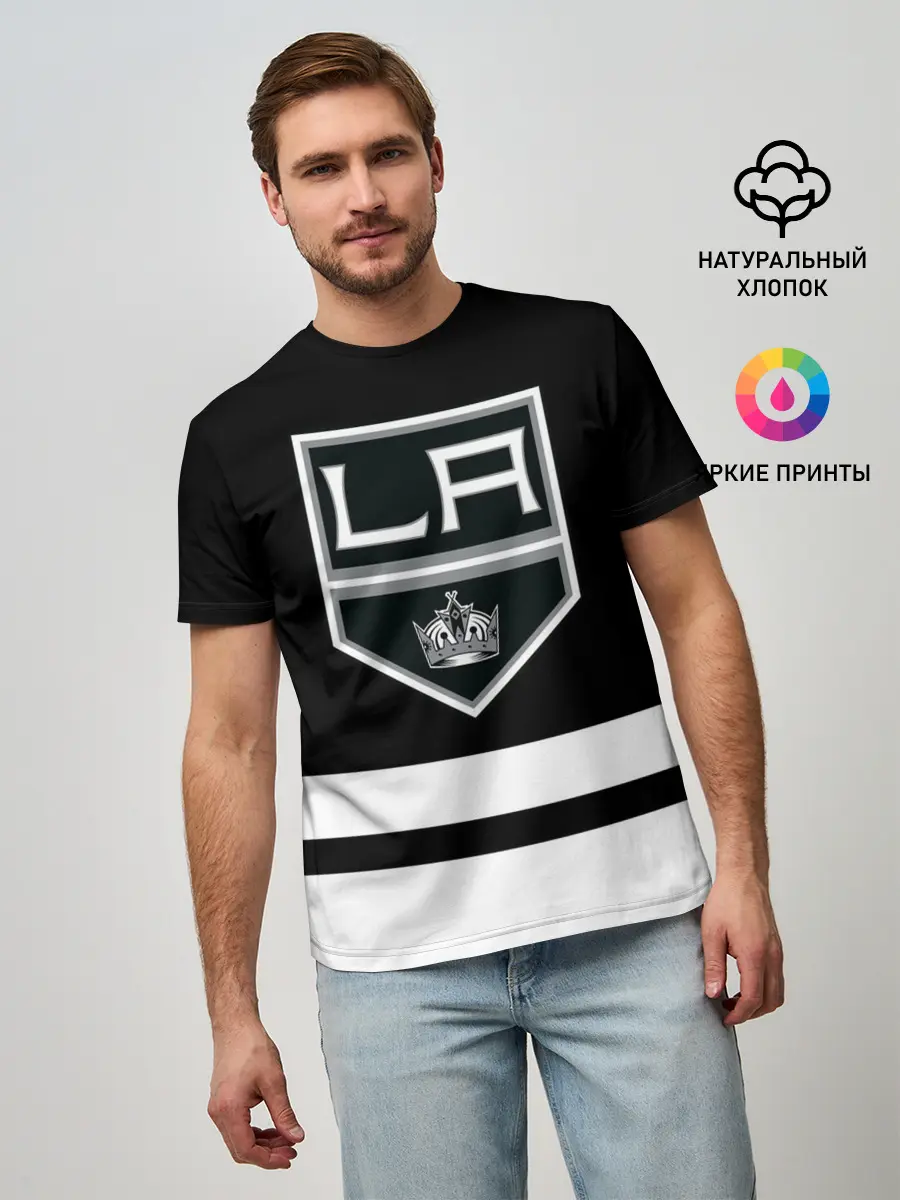 Мужская базовая футболка / Лос-Анджелес Кингз НХЛ