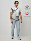 Мужская базовая футболка / Слом плитки