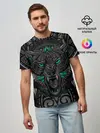 Мужская базовая футболка / Рисунок волк